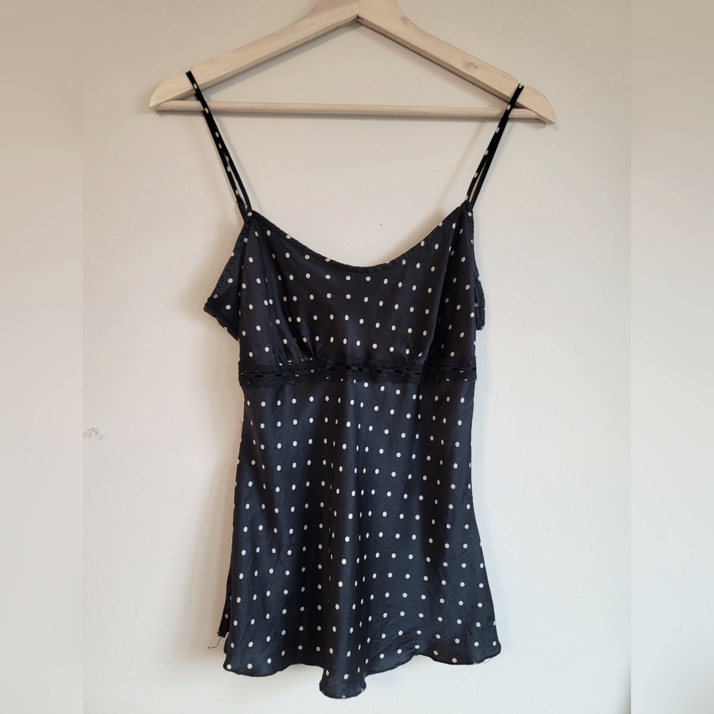 Silk Polka Dot Camisole
